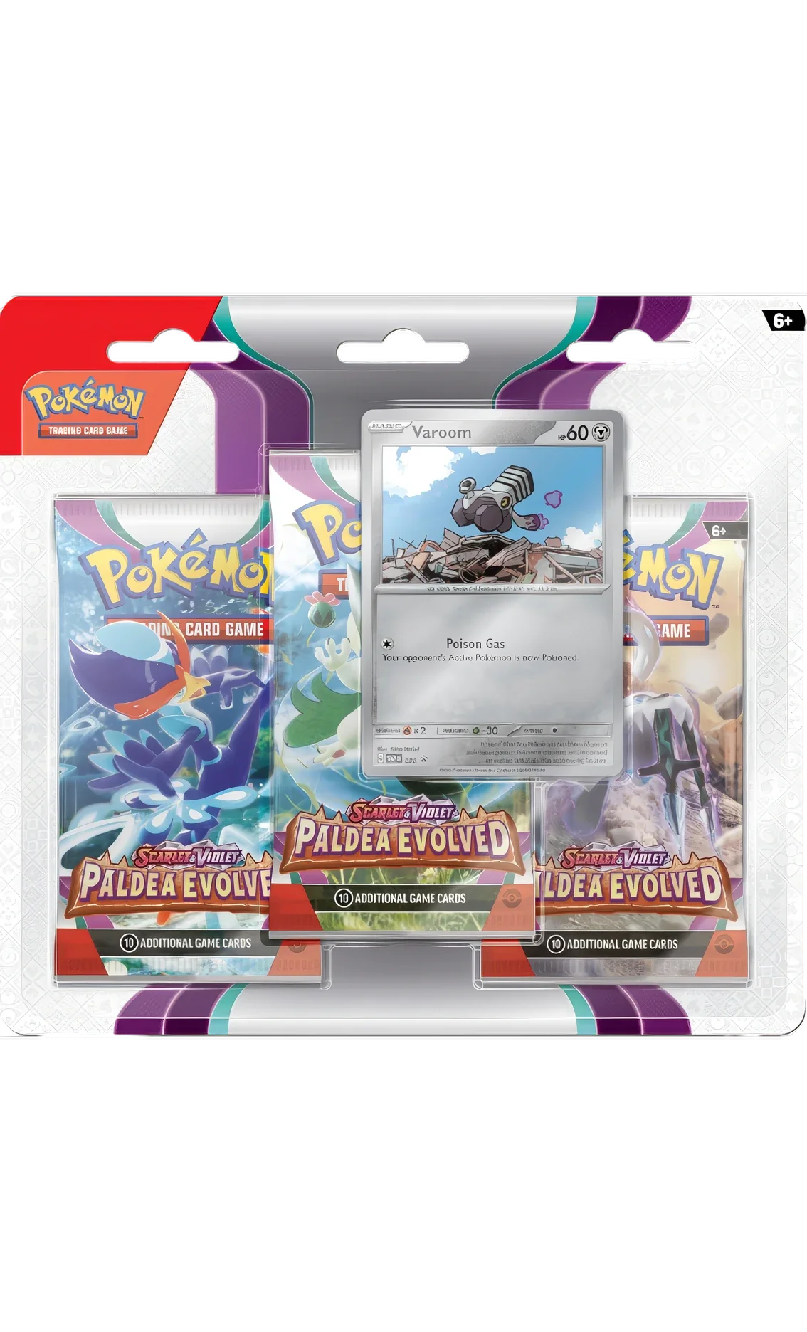 Evoluzioni a Paldea: Blister 3-Buste: Varoom (ENG)