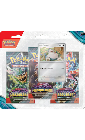 Crepuscolo Mascherato: Blister 3-Buste: Snorlax (ENG)