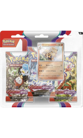 Scarlatto e Violetto: Blister 3-Buste: Arcanine (ITA)