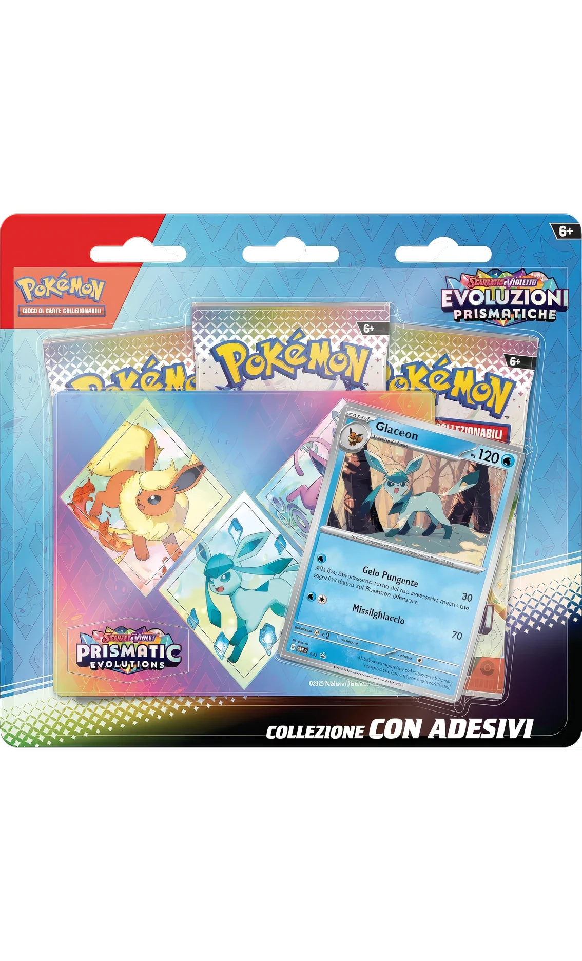 Evoluzioni Prismatiche: Collezione Adesivi Glaceon (ITA)