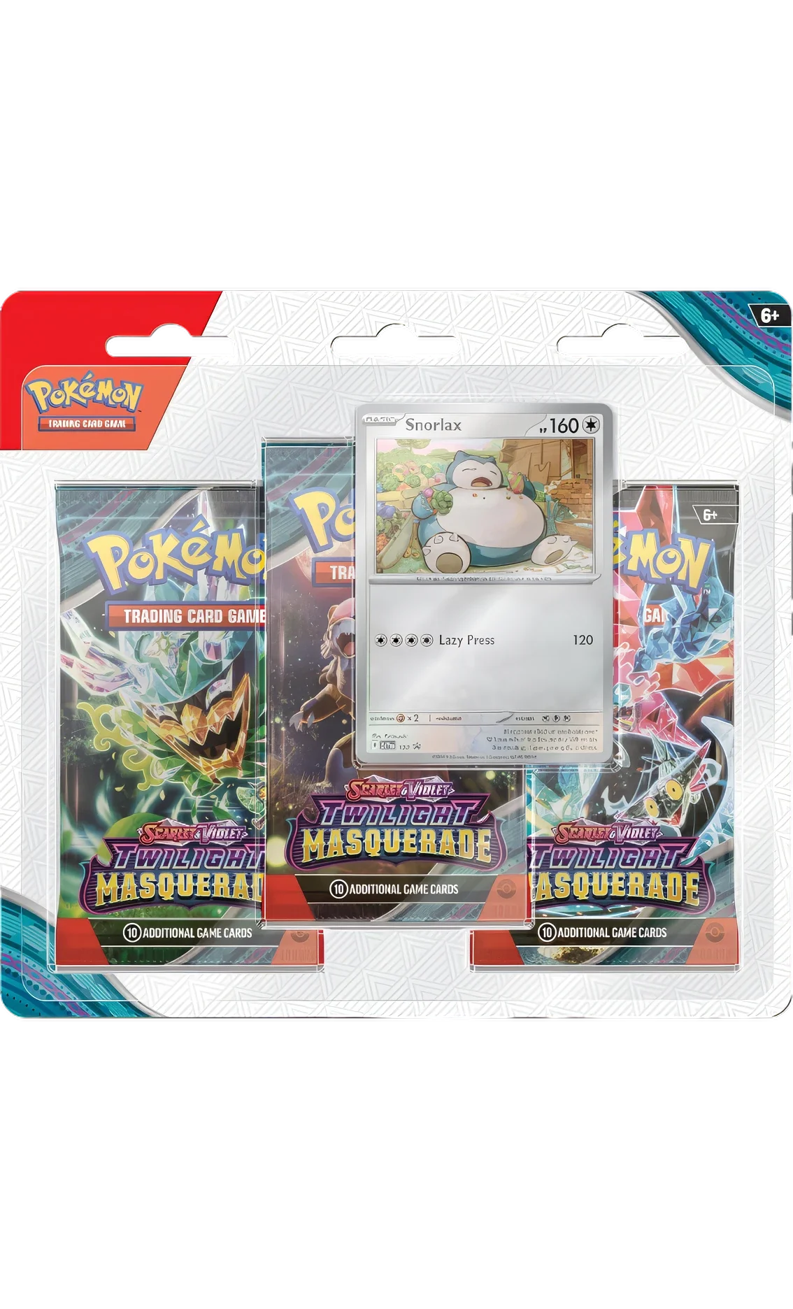 Crepuscolo Mascherato: Blister 3-Buste: Snorlax (ENG)