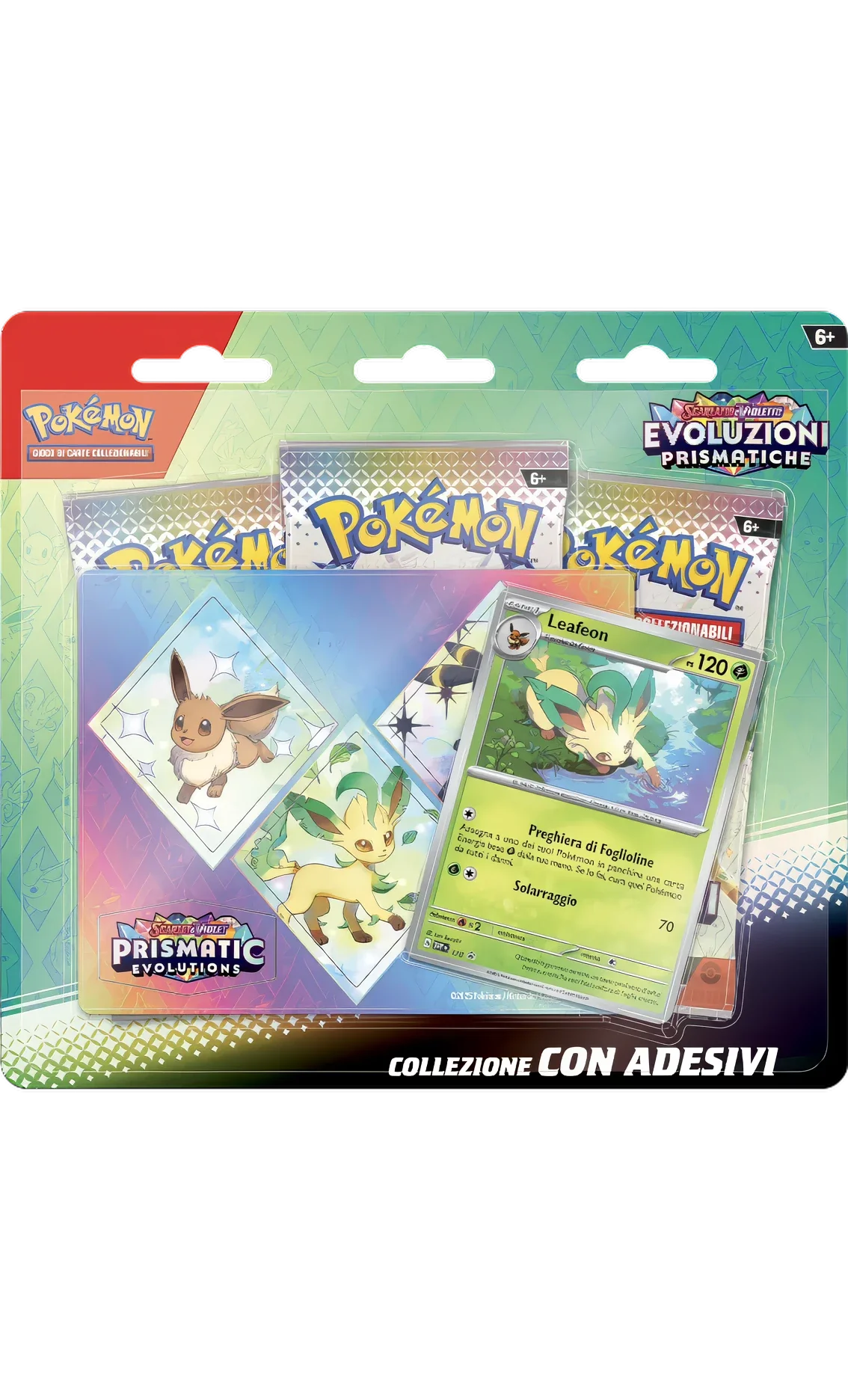 Evoluzioni Prismatiche: Collezione Adesivi Leafeon (ITA)