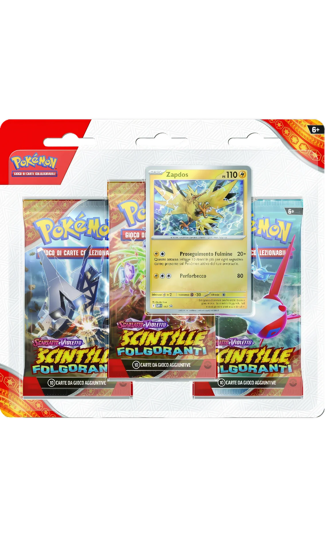 Scintille Folgoranti: Blister 3-Buste: Zapdos (ITA)