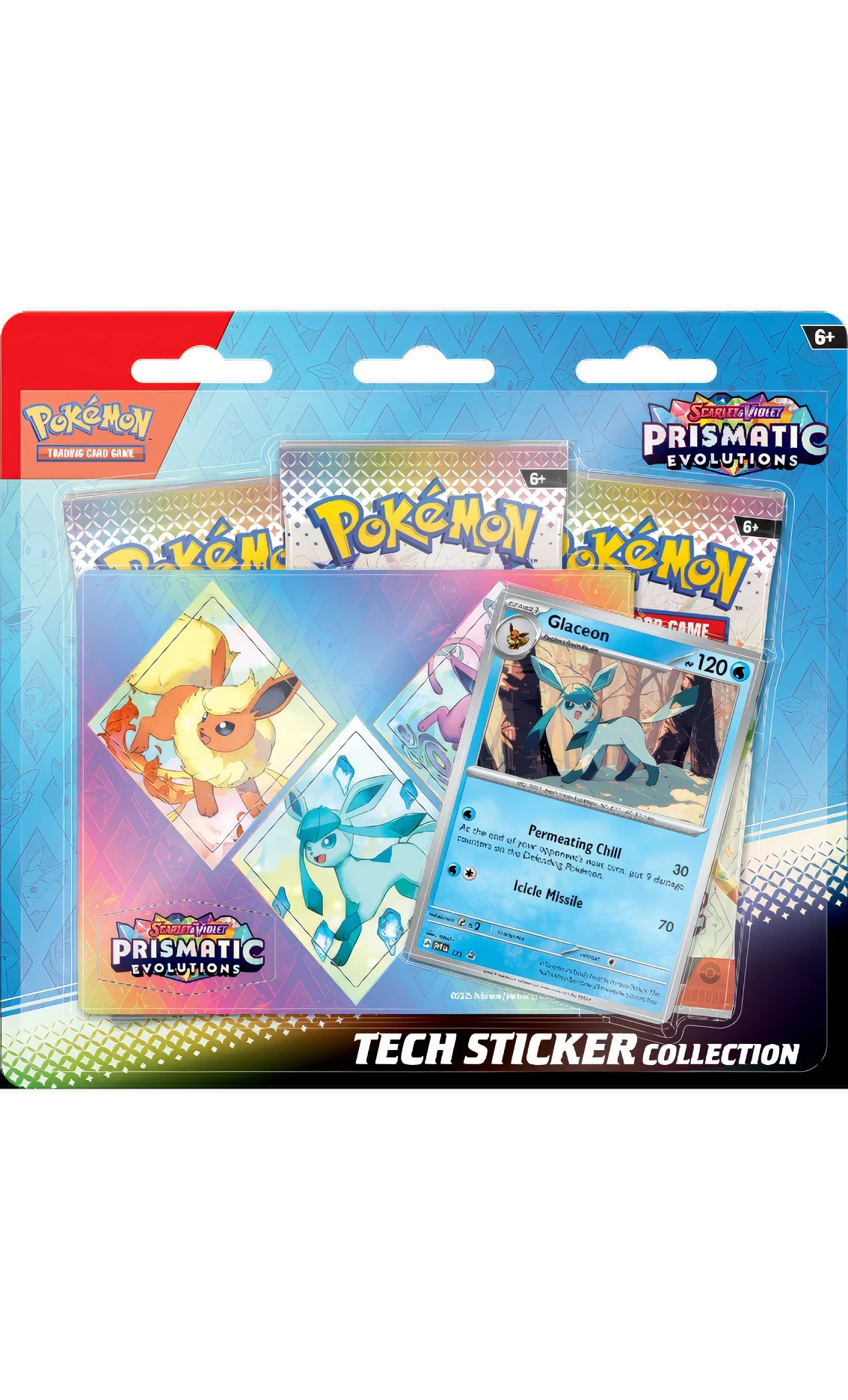 Evoluzioni Prismatiche: Collezione Adesivi Glaceon (ENG)