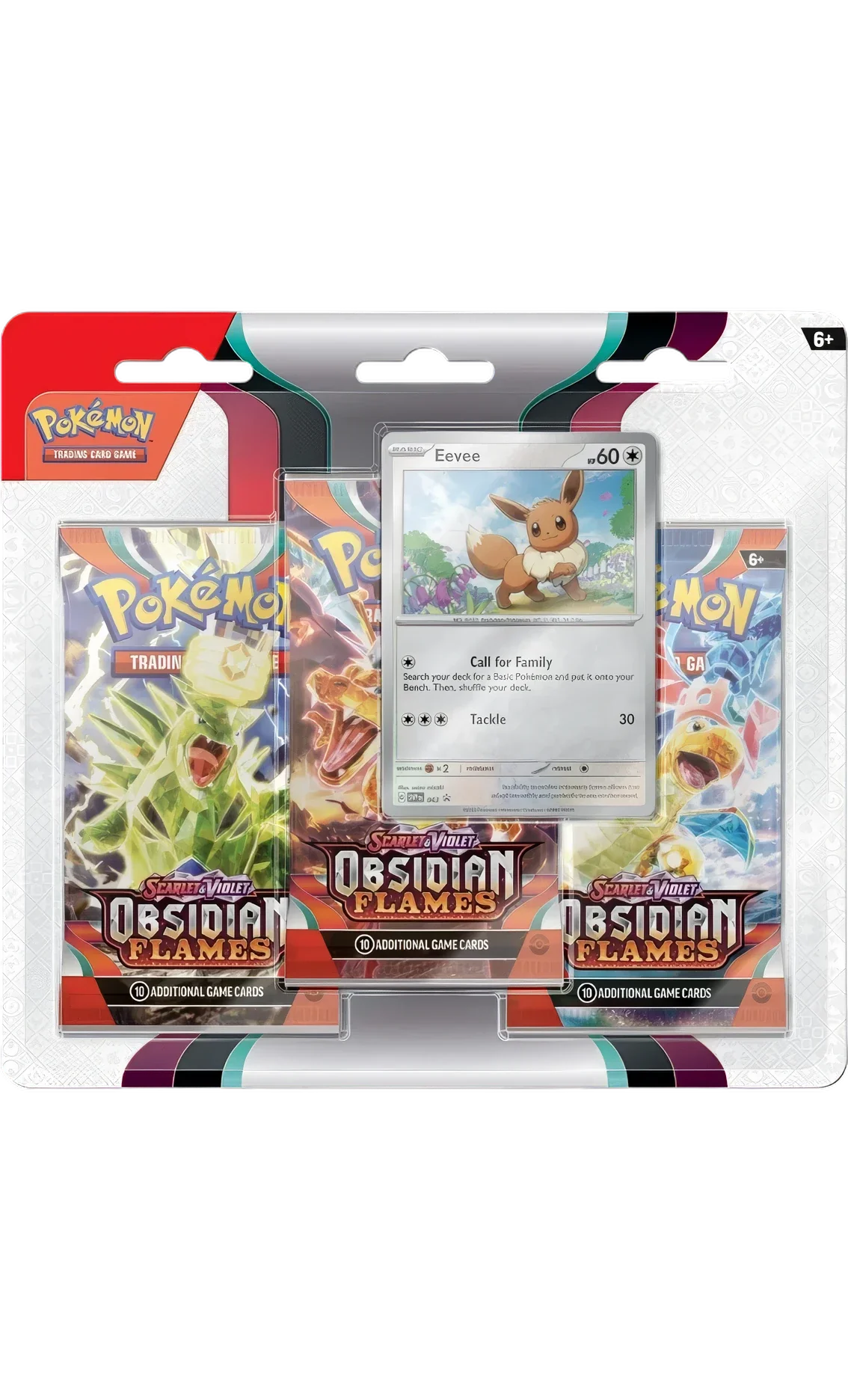 Ossidiana Infuocata: Blister 3-Buste: Eevee (ENG)